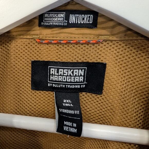 Duluth Trading AKHG Sandstone Relaxed Shirt Fishing Hiking Camping - Size 2XLT - Picture 7 of 14